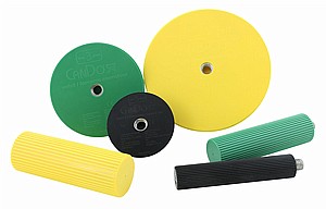 CanDo Wrist/Forearm Exerciser Set: 3 Semi-Spheres; 3 Handles