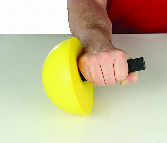 CanDo Wrist/Forearm Exerciser Set: 3 Semi-Spheres; 3 Handles