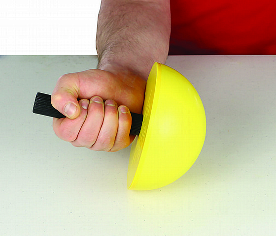 CanDo Wrist/Forearm Exerciser Set: 3 Semi-Spheres; 3 Handles