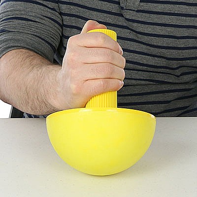 CanDo Wrist/Forearm Exerciser Set: 3 Semi-Spheres; 3 Handles