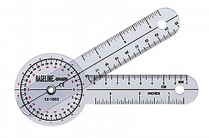 Baseline® Plastic Goniometer - 360 Degree Head - 6 inch Arms Baseline® Plastic Goniometer - 360 Degree Head - 6 inch Arms