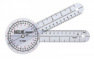 Baseline® Plastic Goniometer - 360 Degree Head - 8 inch Arms Baseline® Plastic Goniometer - 360 Degree Head - 8 inch Arms