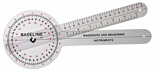 Baseline® Plastic Goniometer - 360 Degree Head - 12 inch Arms Baseline® Plastic Goniometer - 360 Degree Head - 12 inch Arms