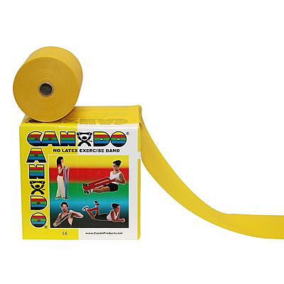 CanDo Latex Free Exercise Band Rolls- 25 Yard