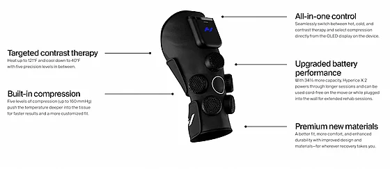 ����� �����/����� ������ ��� ����� ���� Hyperice Contrast 2 Knee